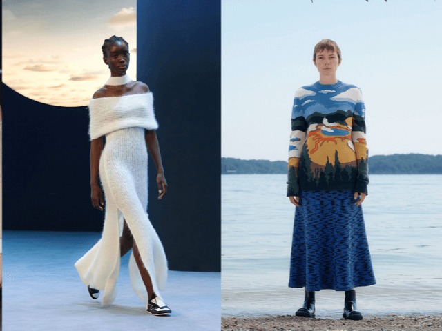 Самые модные трикотажные костюмы для прохладной погоды