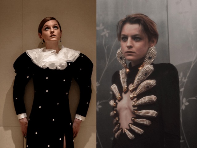 Бунтарский шик: Стиль актрисы Эммы Коррин, которую все сравнивают с принцессой Дианой