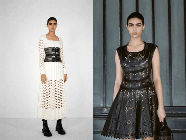 Черно-белая история: Alaїa представили осеннюю коллекцию