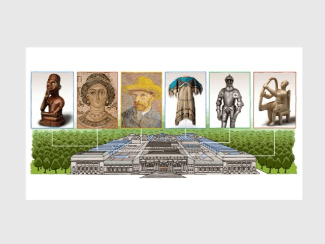 Google посвятили дудл музею искусства Метрополитен в Нью-Йорке 