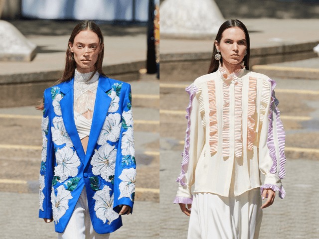 НЛО и парад белых платьев на показе Rodarte