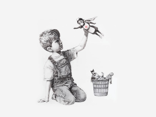 Бэнкси нарисовал картину в честь медработников