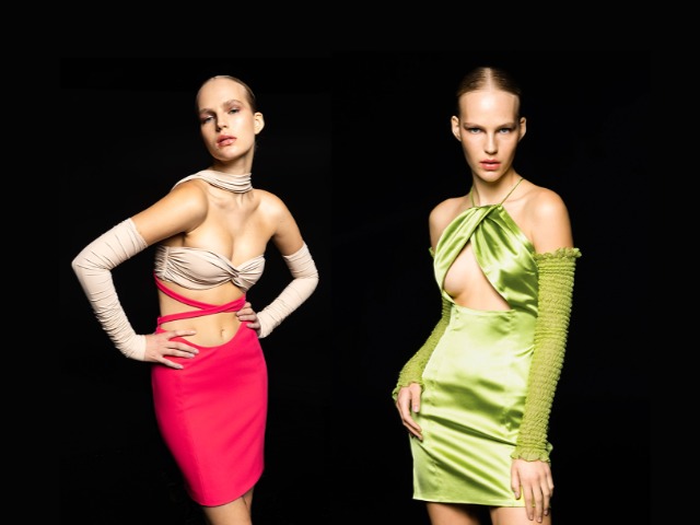 Боа из перьев, хрустальные платья и другие образы в стиле 1970-х в лукбуке Arutiunova 