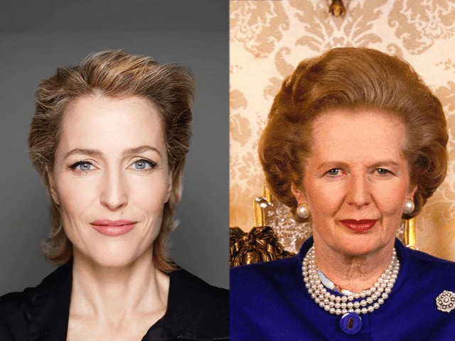 Первый кадр: Джиллиан Андерсон в роли Маргарет Тэтчер на съемках 4-го сезона сериала "Корона"