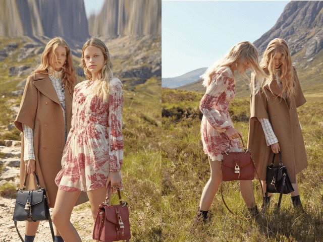 Вершины и поля Шотландии в рекламной кампании Chloé