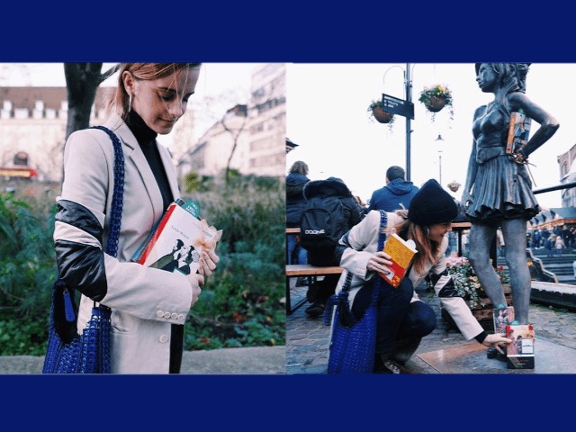 Книжный флешмоб: Эмма Уотсон спрятала 2000 экземпляров романа "Маленькие женщины" в Лондоне