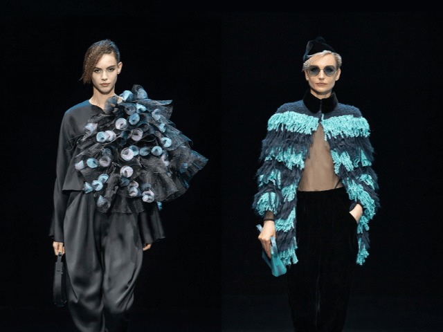 Путешествие в джунгли и зеленая горилла на показе Giorgio Armani 