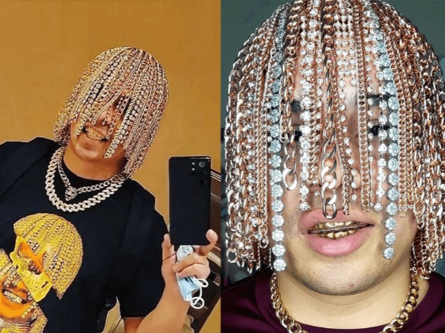 Рэпер из Мексики имплантировал золотые цепи в волосы и стал звездой TikTok