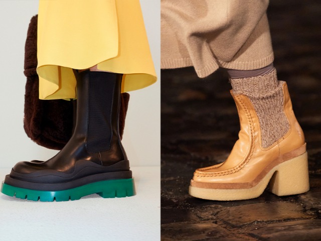 Модная пара сезона: Высокие челси на платформе. С чем их носить?