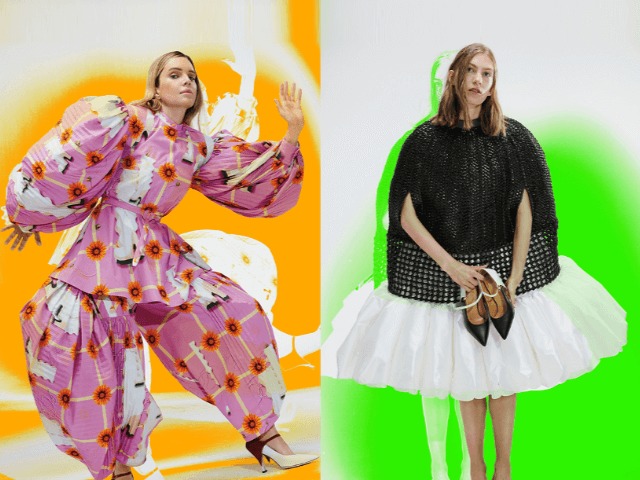 Платья, связанные узлами, и пальто в драпировках: Loewe представили неожиданную коллекцию