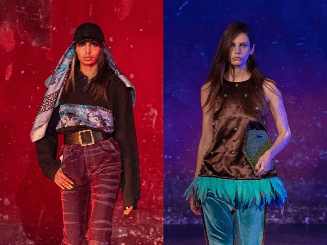 Птица феникс: Огненные оттенки и перья в коллекции Koché 