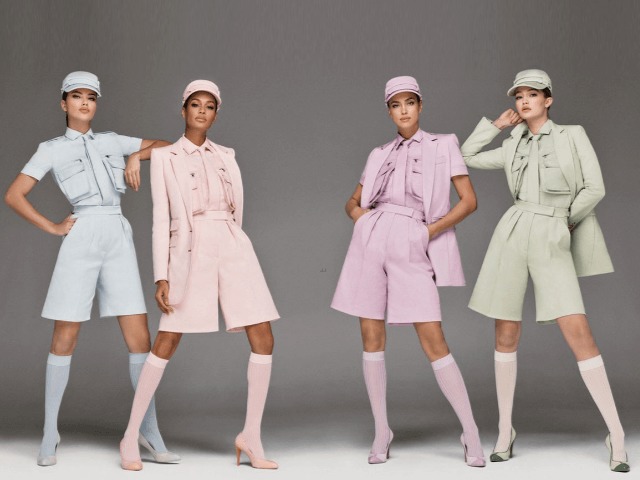 Ирина Шейк, Адриана Лима, Джоан Смоллс и Джиджи Хадид в рекламе Max Mara