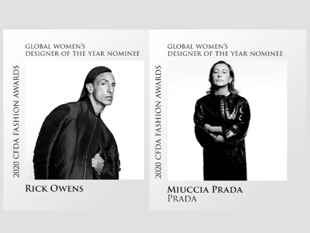 Миучча Прада, Пьерпаоло Пиччоли и Рик Оуэнс: CFDA опубликовали полный список номинантов премии