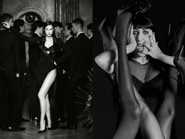 Ирина Шейк и Росси де Пальма пытаются выяснить, что такое Scandal, в рекламе аромата Jean Paul Gaultier