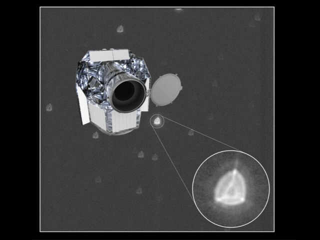 Телескоп "Хеопс" сделал первые снимки звезды, расположенной на расстоянии в 150 световых лет от Солнца