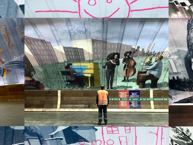 8 современных художников расписали станцию метро "Осокорки"