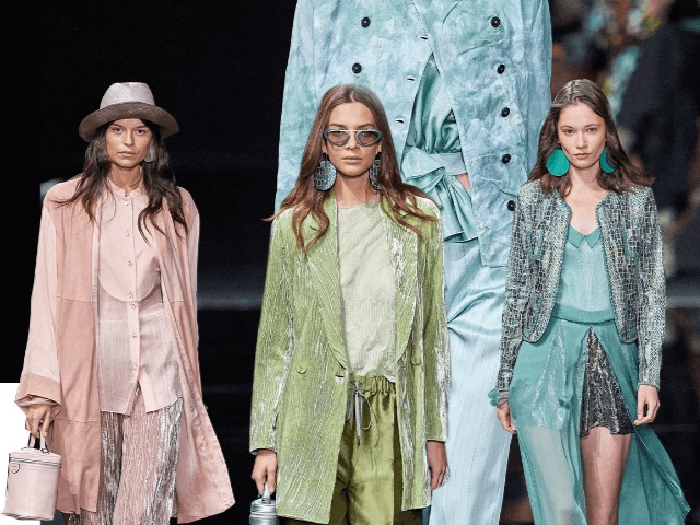 Оттенки леденцов, жатый бархат и сапоги на шнуровке в новой коллекции Emporio Armani