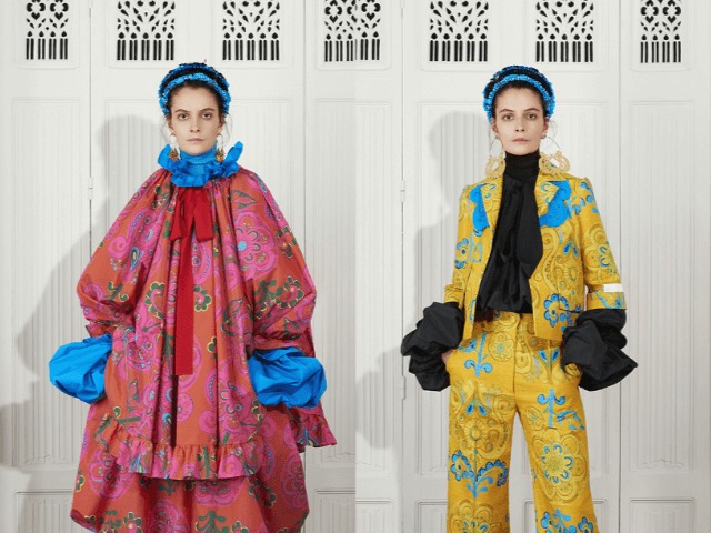 В моду как на праздник: Красочные орнаменты из 70-х и объемы от-кутюр в коллекции Patou