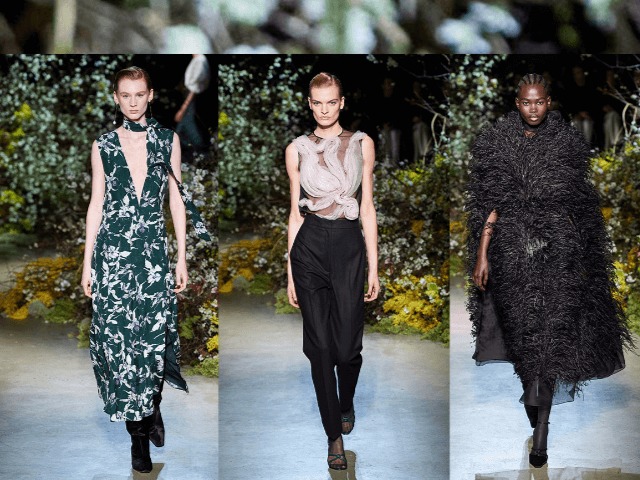 Платья в орхидеях и водолазки с бантами в новой коллекции Jason Wu